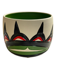 Ceramic Pot - Small - Bear - Green