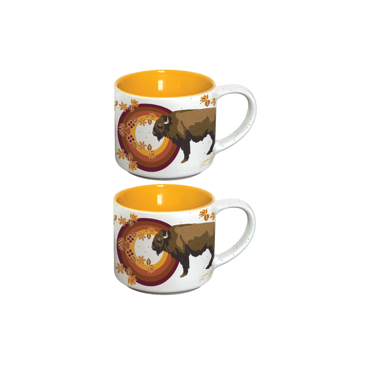 Espresso Mug - Ceramic - Set of 2 - *Buffaloes (MashkodeBiizhikina)