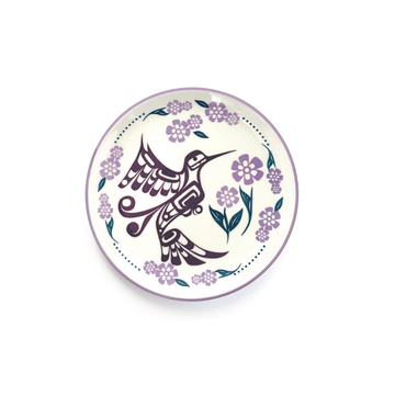 Plate - Porcelain - Hummingbird Purple