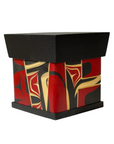 Bentwood Box - Carved - Eagle - Black