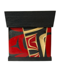 Bentwood Box - Carved - Eagle - Black