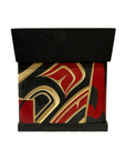 Bentwood Box - Carved - Eagle - Black