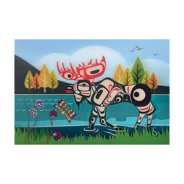 3D Lenticular Postcard - Moose