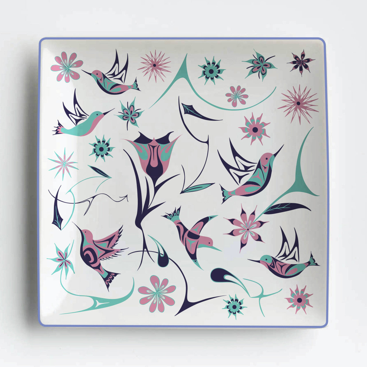 Serving Plate - Large - Hummingbirds