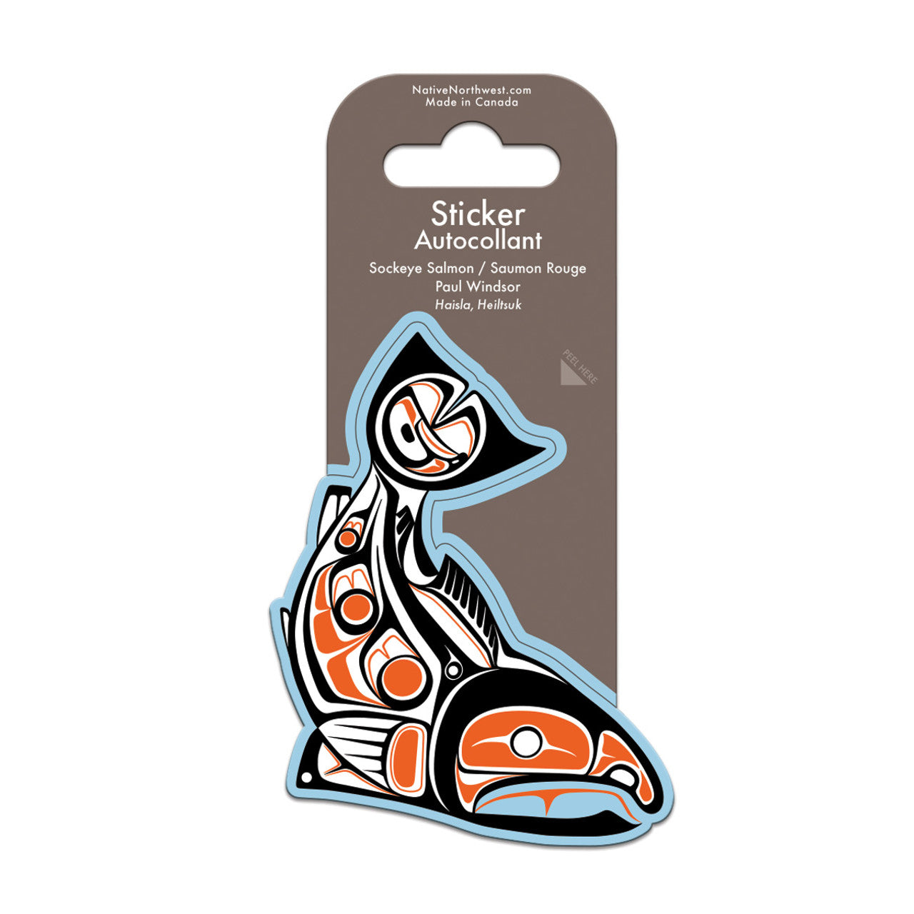 Sticker - Vinyl - Sockeye Salmon