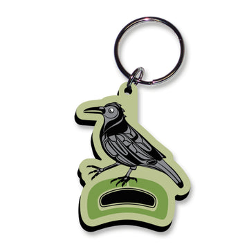 Keychain - Acrylic - Crow Walk in the Park
