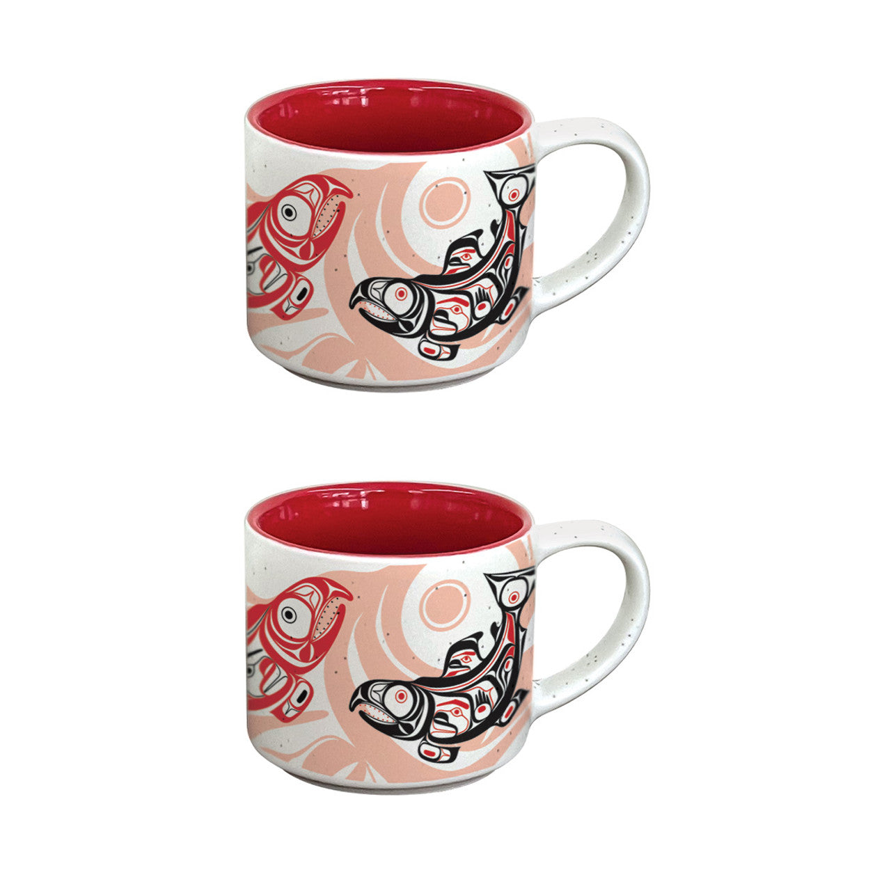Espresso Mug - Ceramic - Set of 2 - Salmon