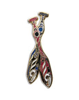 Enamel Pin - Salmon Paddles