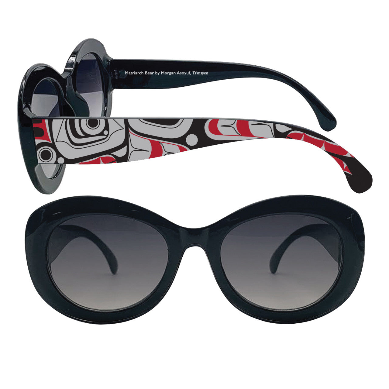 Sunglasses - Oval - Black - Matriarch Bear