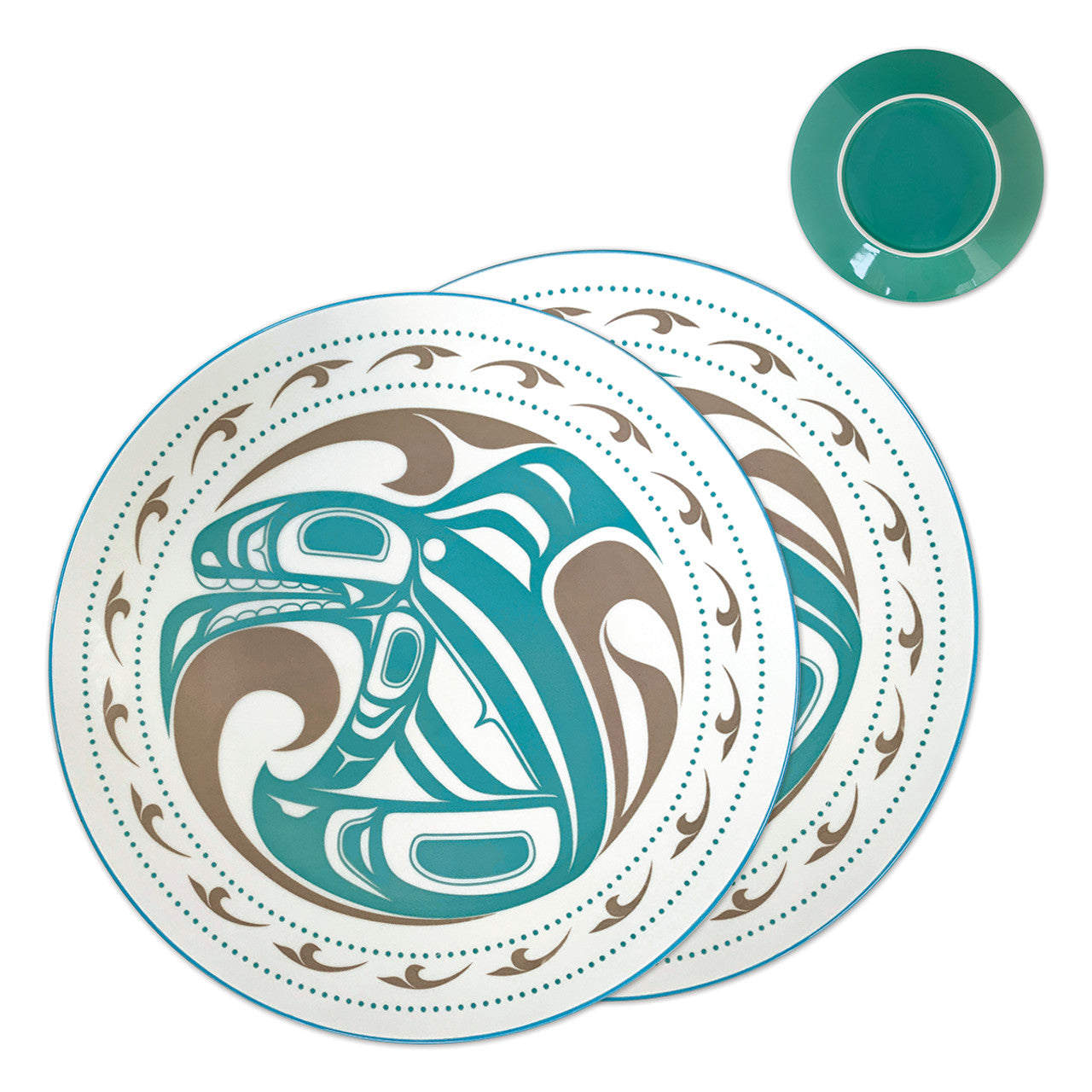 Dinner Plate - Set of 2 - Porcelain - Killer Whale