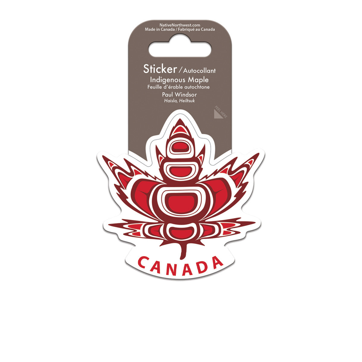 Sticker - Vinyl - Indigenous Maple (Canada)