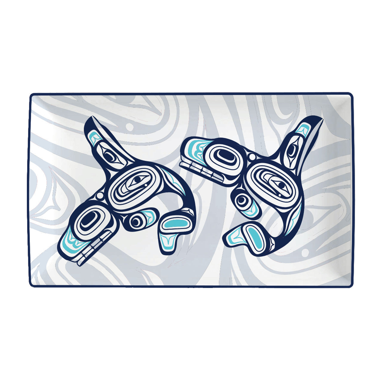 Platter - Ceramic - Rectangle - Whale