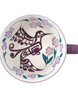 Mug - Porcelain - Textured - Hummingbird Purple
