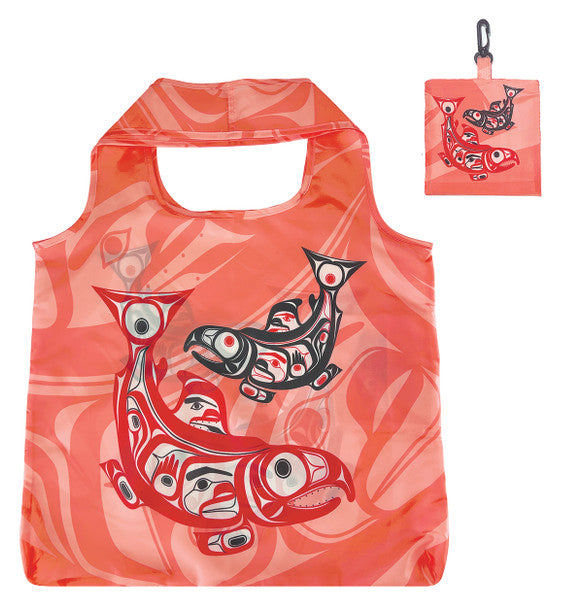 Shopping Bag - Folding - Salmon