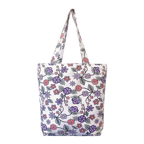 Tote Bag - Cotton Canvas - Ojibwe Florals