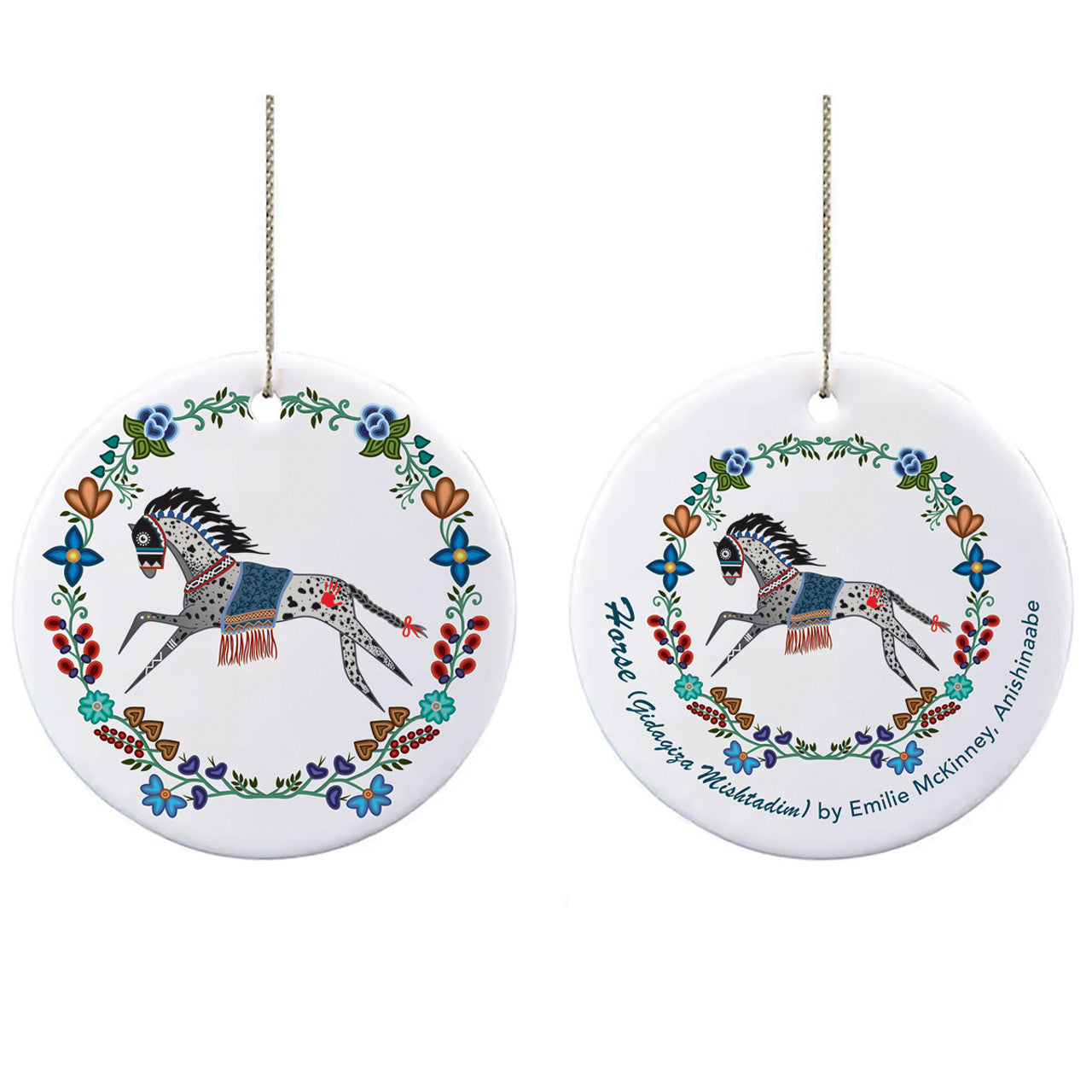 Ornament - Ceramic - Flat - Horse (Gidagiza Mishtadim)