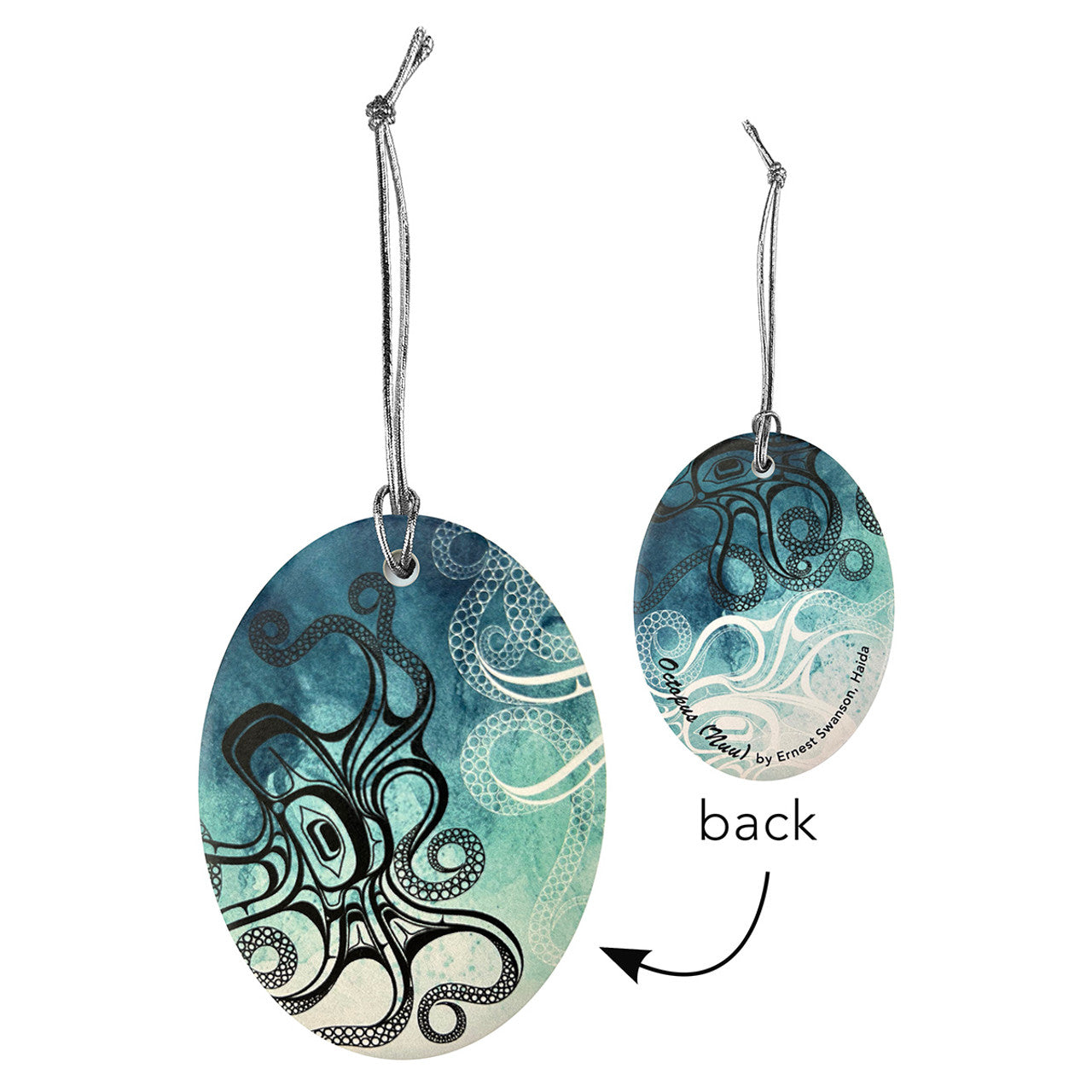 Ornament - Ceramic - Flat - Octopus (Nuu)