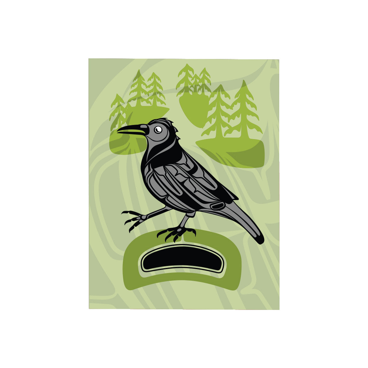 Card - Crow - Walk in the Park - 5x7