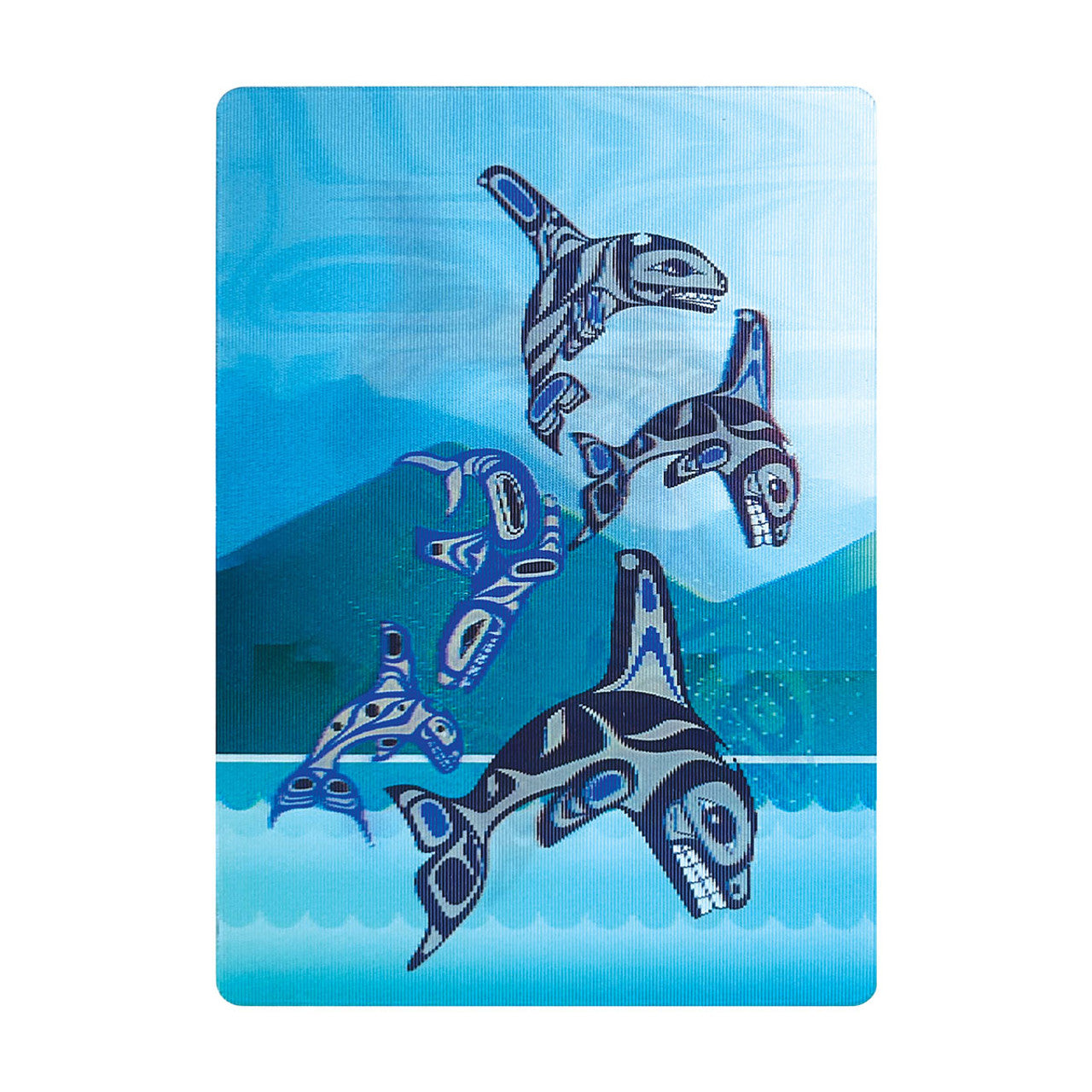 Magnet - 3D Lenticular - Orca Family