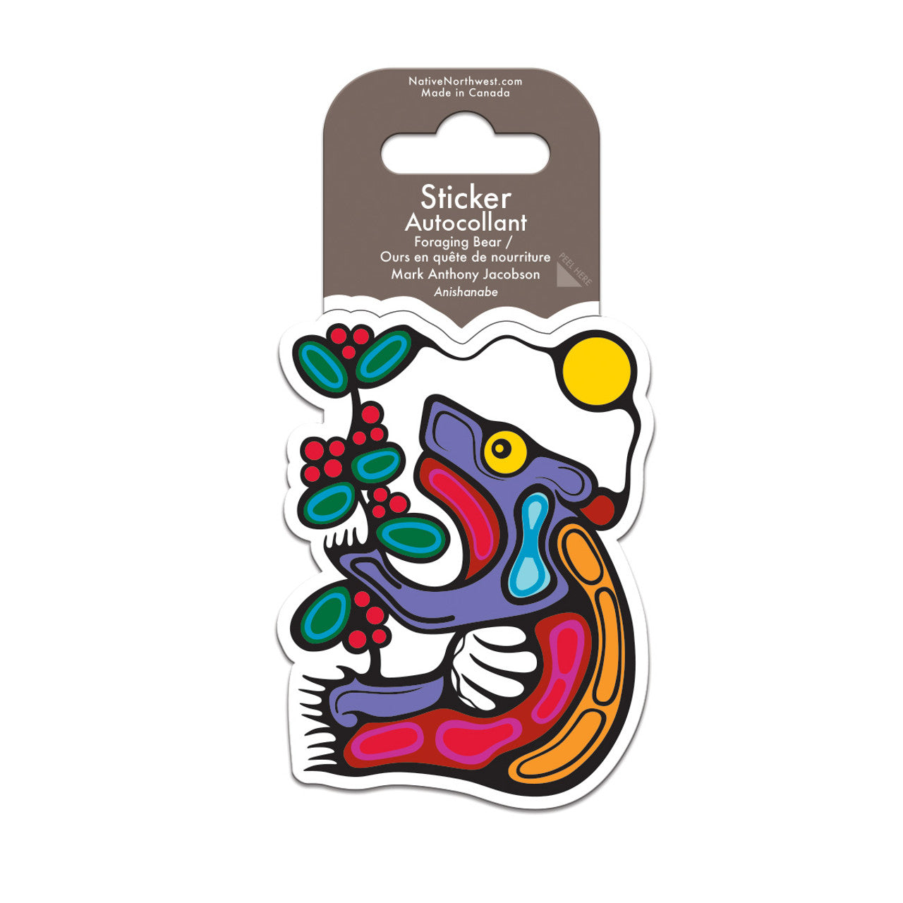 Sticker - Vinyl - Bear Foraging