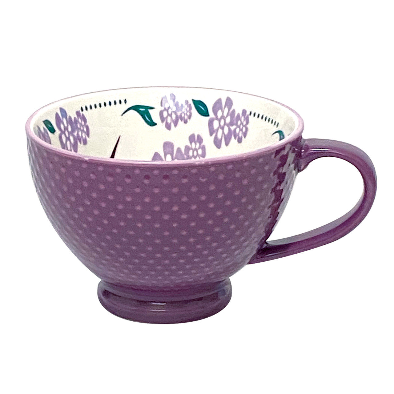 Mug - Porcelain - Textured - Hummingbird Purple