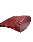 Purse - Bucket Zip Top - Cowhide - Maroon