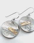 Earrings - Gold & Silver - Oval - Orca