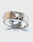 Ring - Gold and Silver - 1/4" - Orca - Size 10