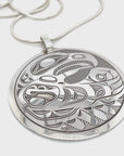 Pendant - Sterling Silver - Round - Eagle