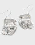 Earrings - Sterling Silver - Cutout - Raven