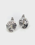 Earrings - Sterling Silver - Studs - Cutout - Orca