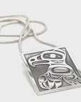 Pendant - Sterling Silver - Square - Eagle