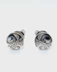 Earrings - Sterling Silver - Stud - Orca - Micro - 8mm