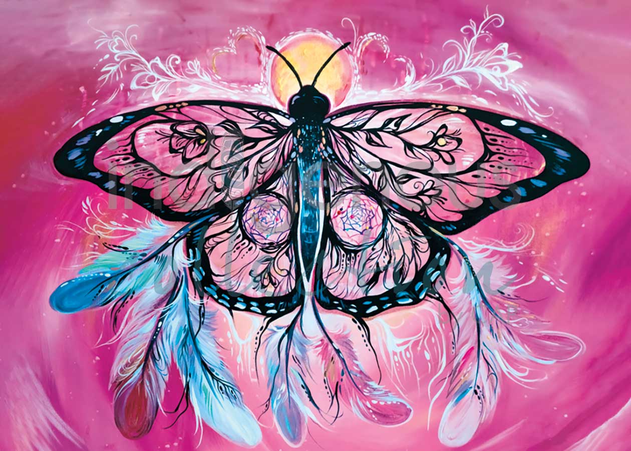 Card - Joseph - Butterfly Dreamcatcher - 6x9