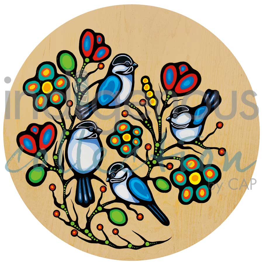 Card - Traverse - Four Little Chickadees - 6x9