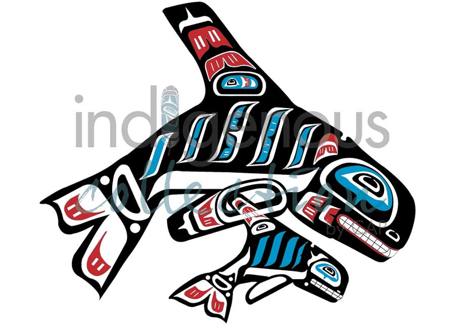 Card - Babcock - Orca and Baby - 6x9