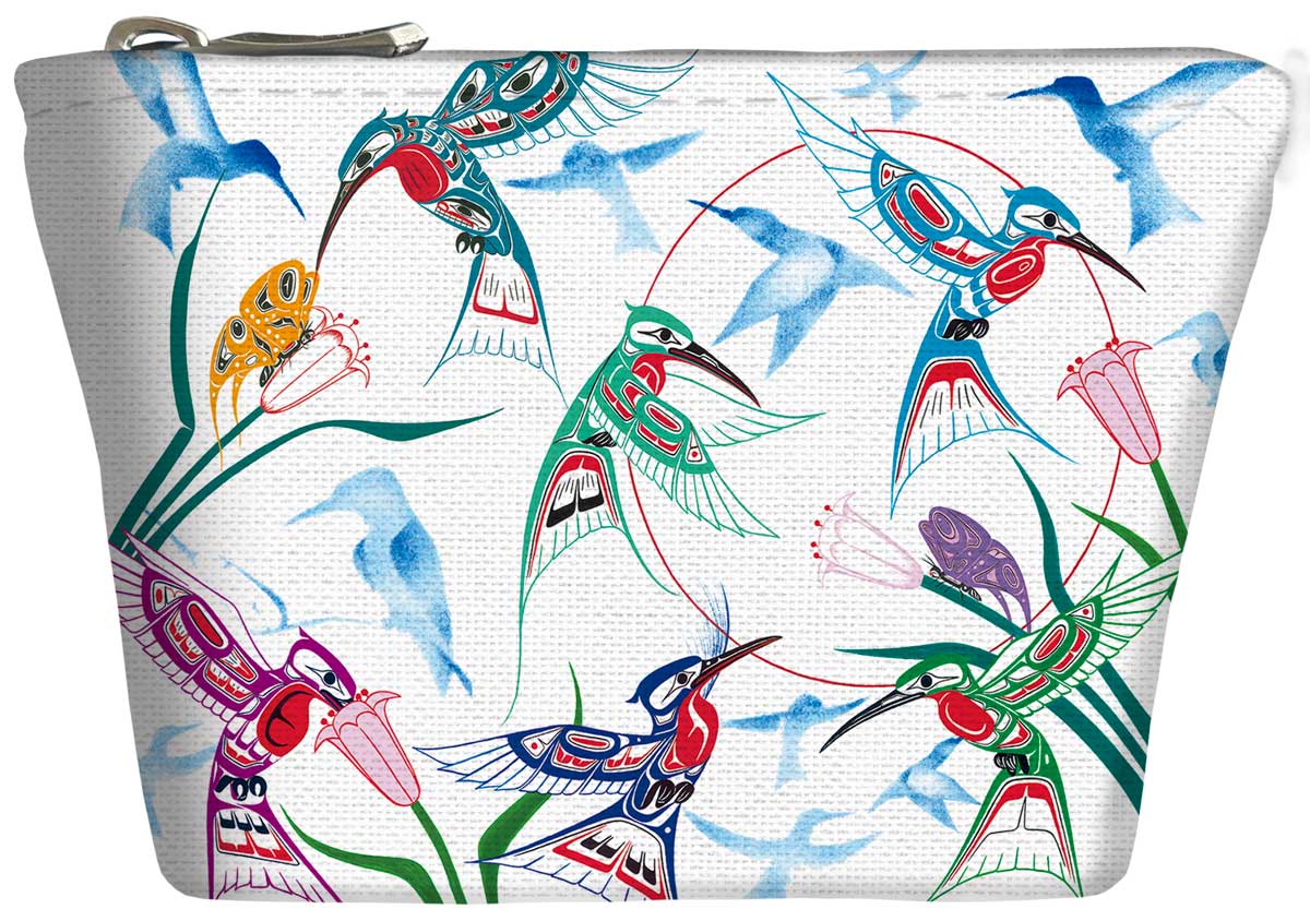 Coin Purse - Garden of Hummingbirds