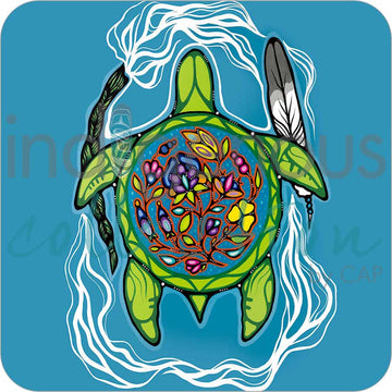 Coasters - Cork - Set of 4 - Prayers for Turtle Island
