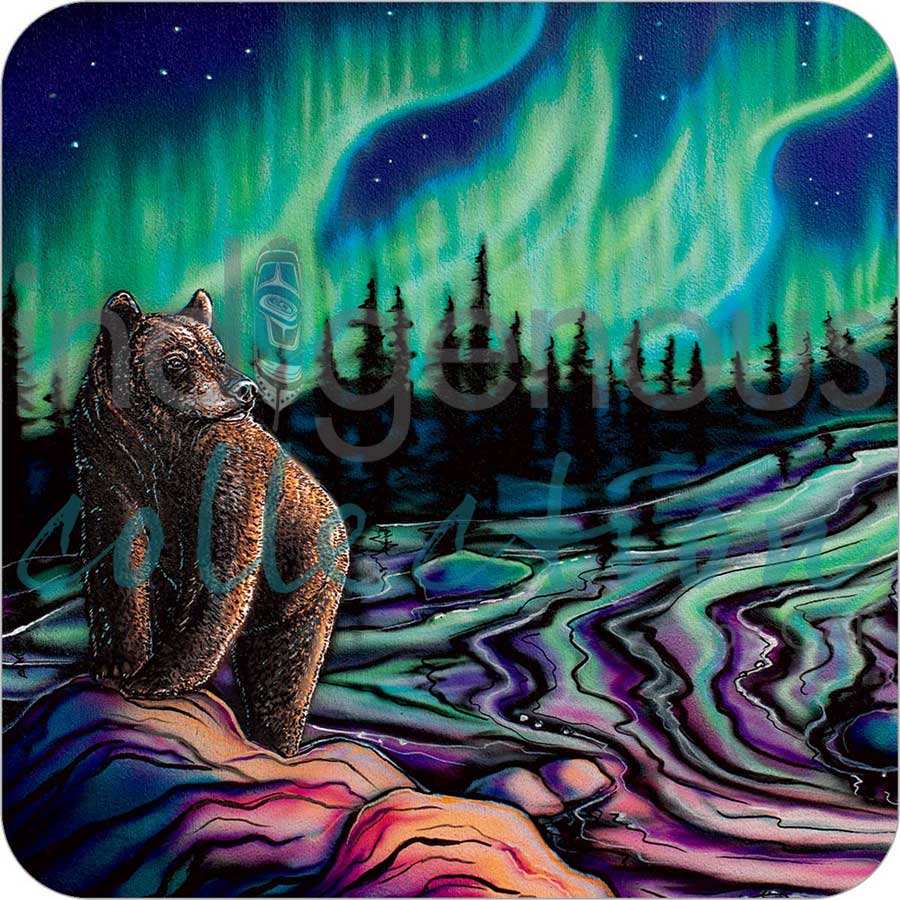 Coasters - Cork - Set of 4 - Sky Dance - Northern Light