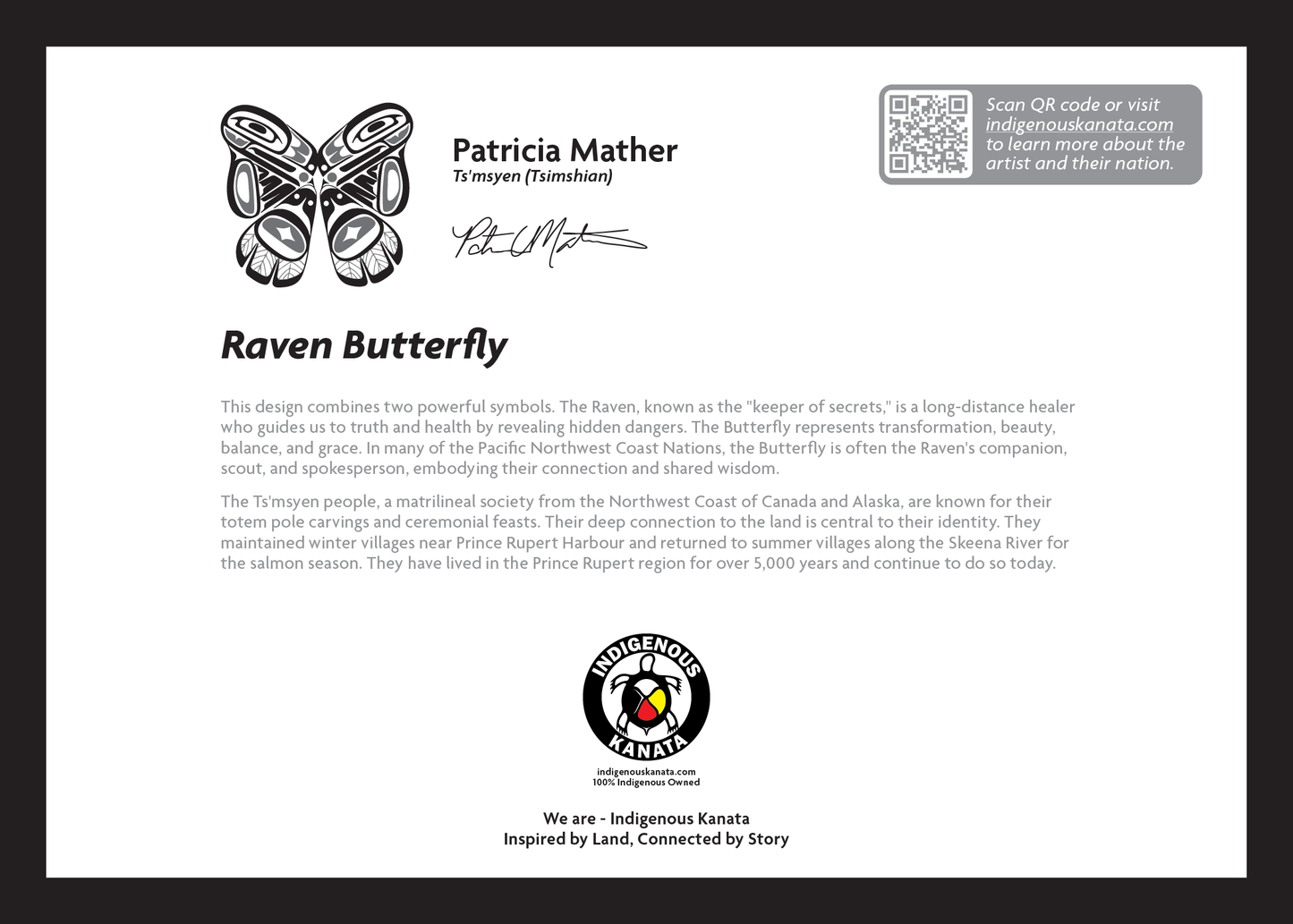 Card - Raven Butterfly - 5x7