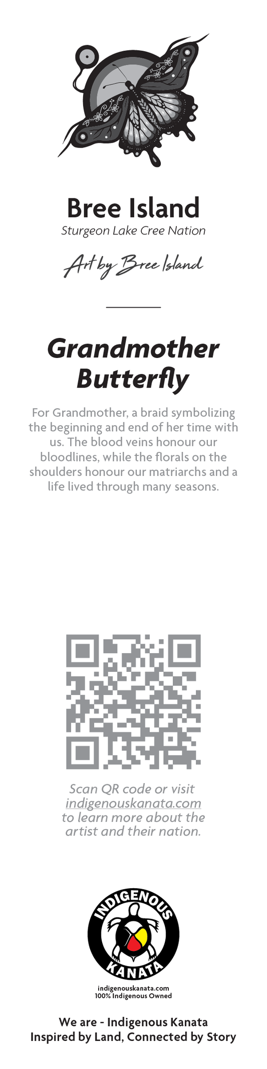 Bookmark - Grandmother Butterfly