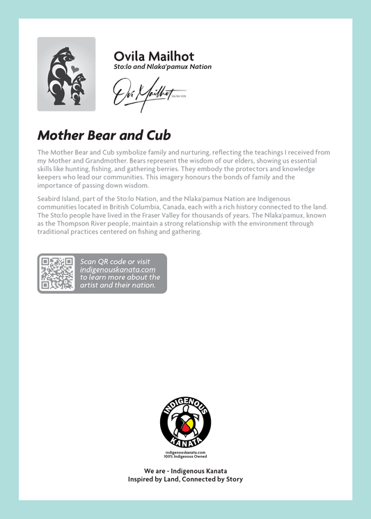 Card - Mother Bear and Cub - 5x7