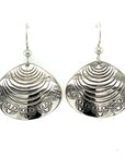Earrings - Sterling Silver - Clam Shell Frog