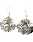 Earrings - Sterling Silver - Clam Shell Frog