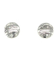 Earrings - Sterling Silver - Round Studs - Eagle