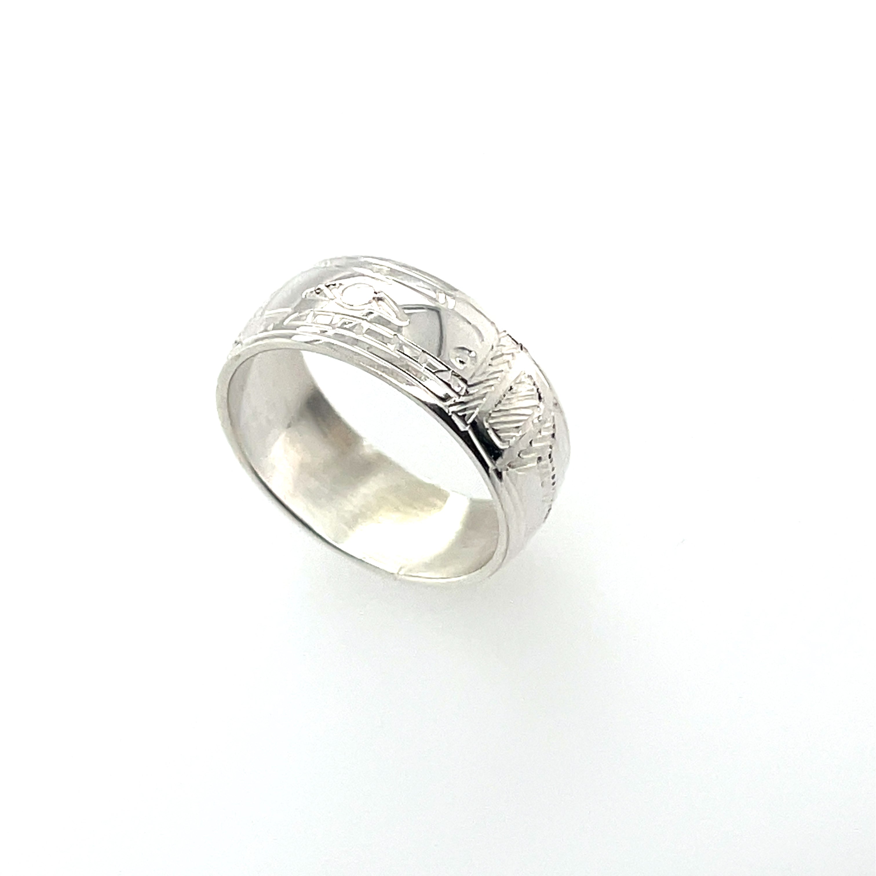 Ring - Sterling Silver - 5/16&quot; - Orca