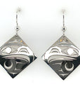 Earrings - Sterling Silver - Diamond - Eagle