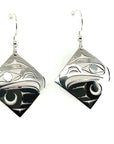 Earrings - Sterling Silver - Diamond - Eagle