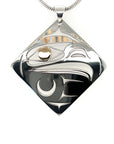 Pendant - Gold & Silver - Diamond - Eagle