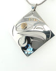 Pendant - Gold & Silver - Diamond - Eagle